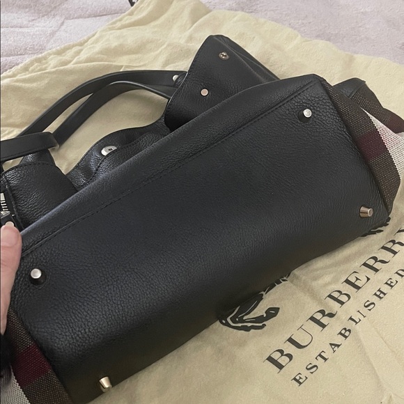 Burberry Maidstone Black and Brown Shoulder Bag
